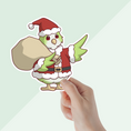 Load image into Gallery viewer, Santa’s Little Conure Vinyl Sticker - Christmas Collection