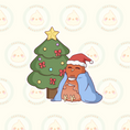 Load image into Gallery viewer, Cozy Canary Christmas Vinyl Sticker - Christmas Collection