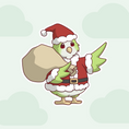 Load image into Gallery viewer, Santa’s Little Conure Vinyl Sticker - Christmas Collection