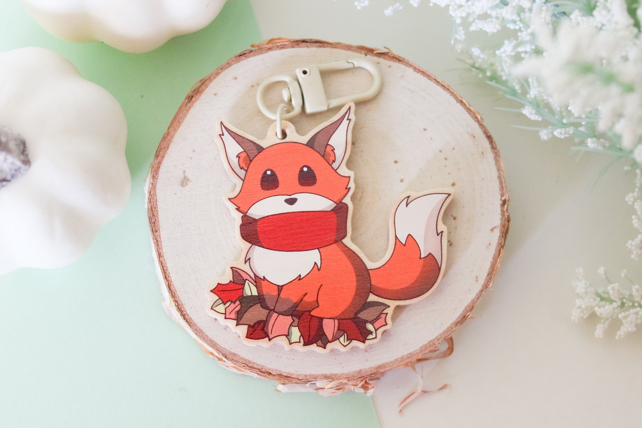 Autumnal Fox - Keychain