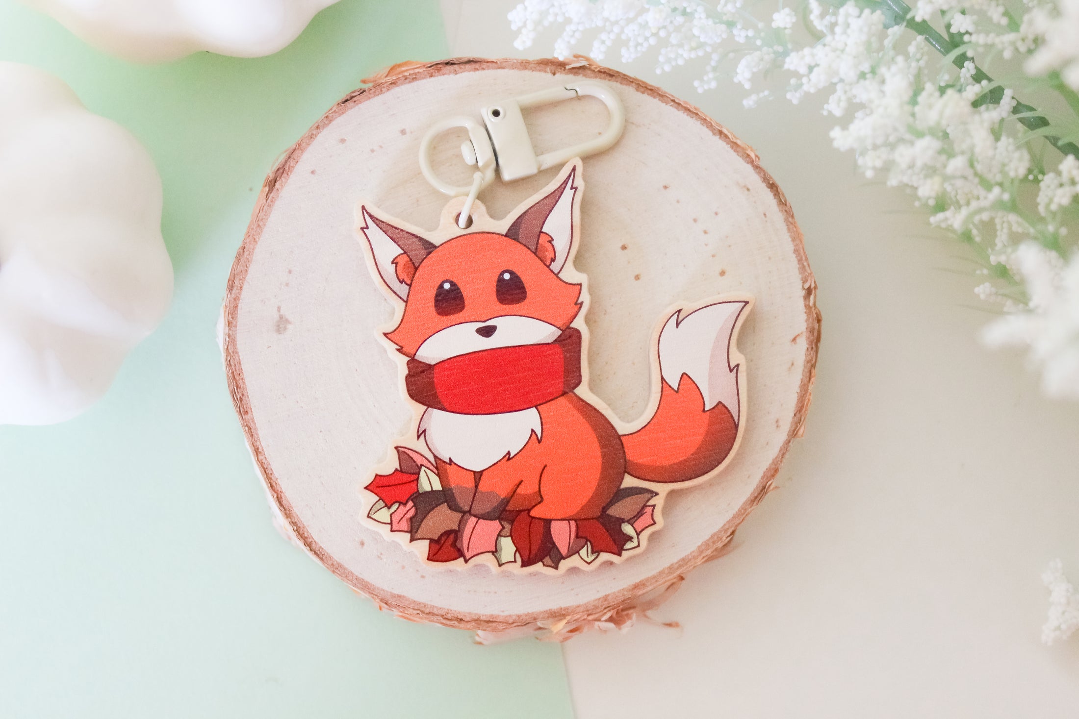 Autumnal Fox - Keychain