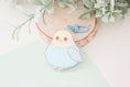 Load image into Gallery viewer, Chubby Blue Budgie - Acrylic Keychain