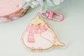 Load image into Gallery viewer, Cockatiel With Scarf - Acrylic Keychain
