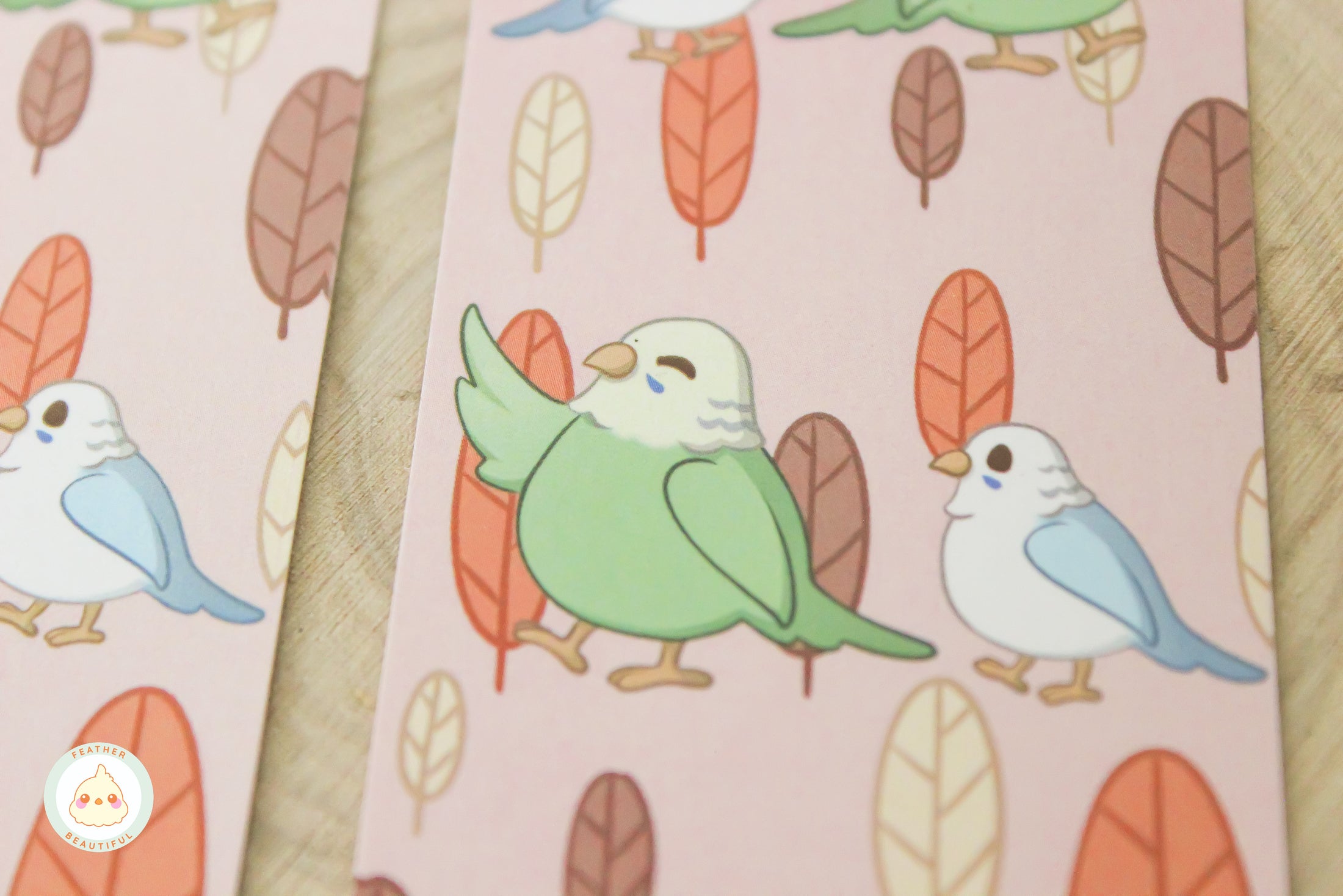 Green Blue Budgie - Bookmark