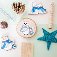 Load image into Gallery viewer, Winter Owl Family Sticker - Winter Collection
