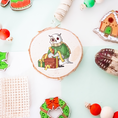 Load image into Gallery viewer, Christmas Owl with Presents Vinyl Sticker - Christmas Collection

