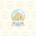 Load image into Gallery viewer, Winter Wonderland Budgies Vinyl Sticker - Winter Collection

