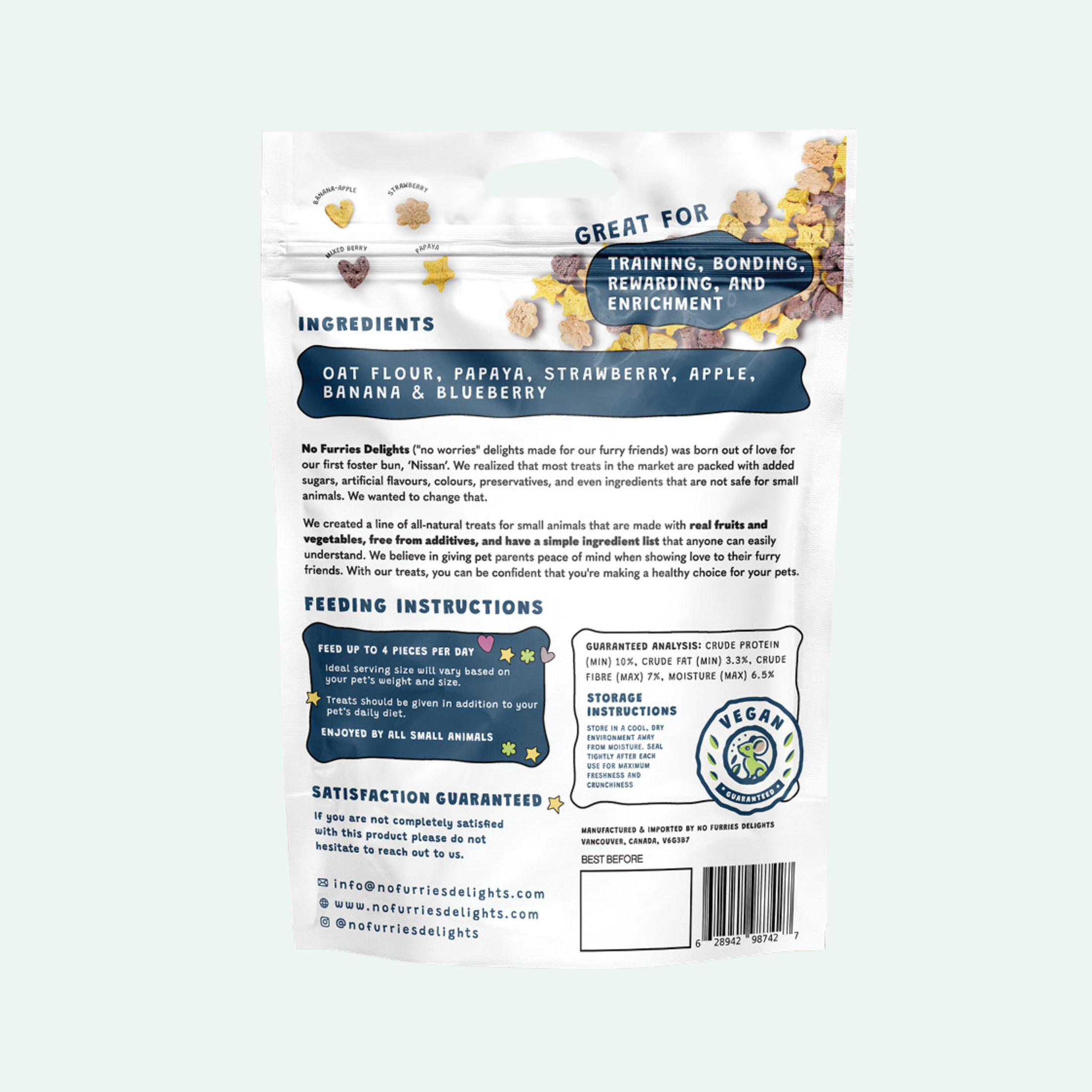 Very Fruity Bites - No Furries Delights - Bite-Sized Treats