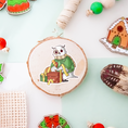 Load image into Gallery viewer, Christmas Owl with Presents Vinyl Sticker - Christmas Collection
