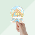 Load image into Gallery viewer, Winter Wonderland Budgies Vinyl Sticker - Winter Collection
