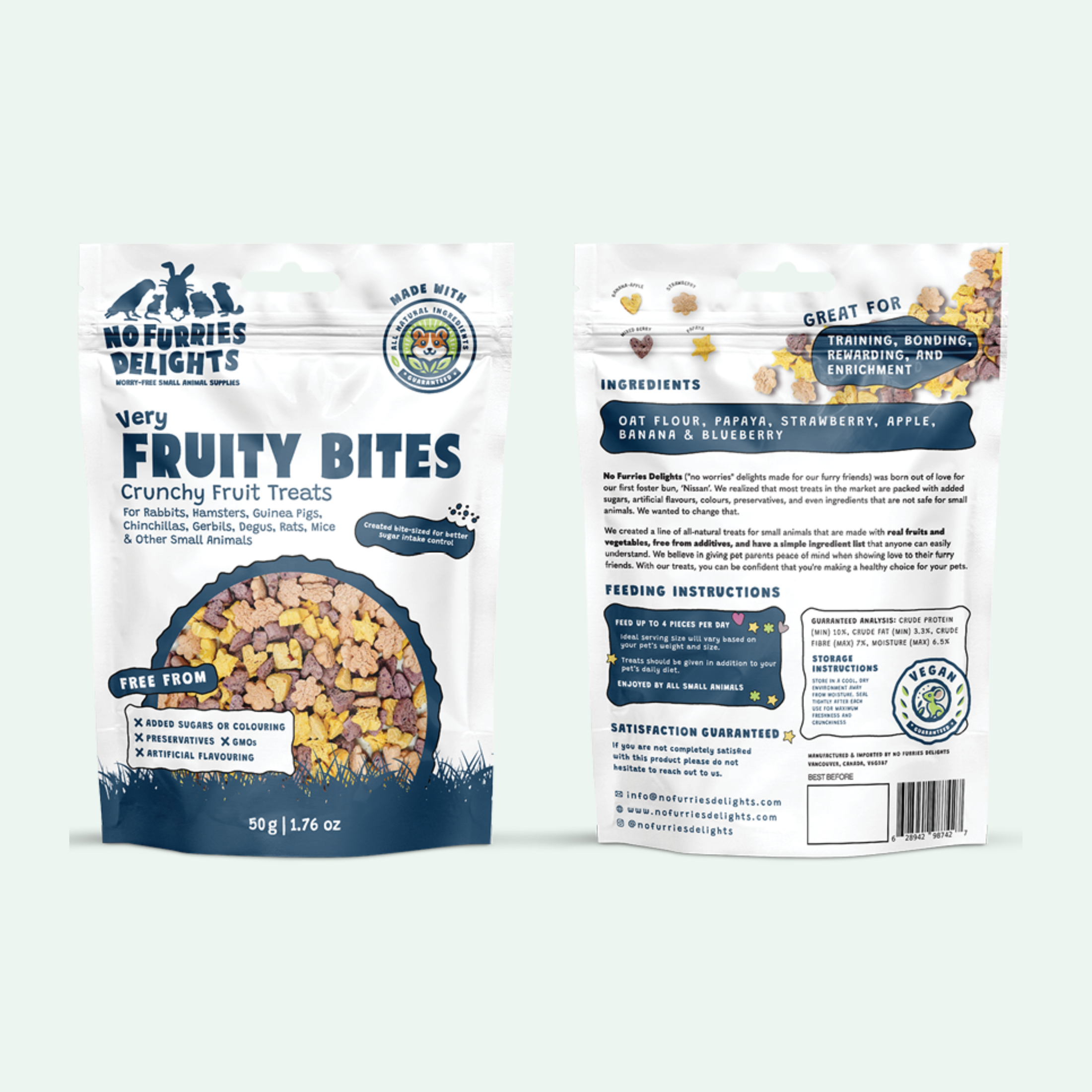 Very Fruity Bites - No Furries Delights - Bite-Sized Treats