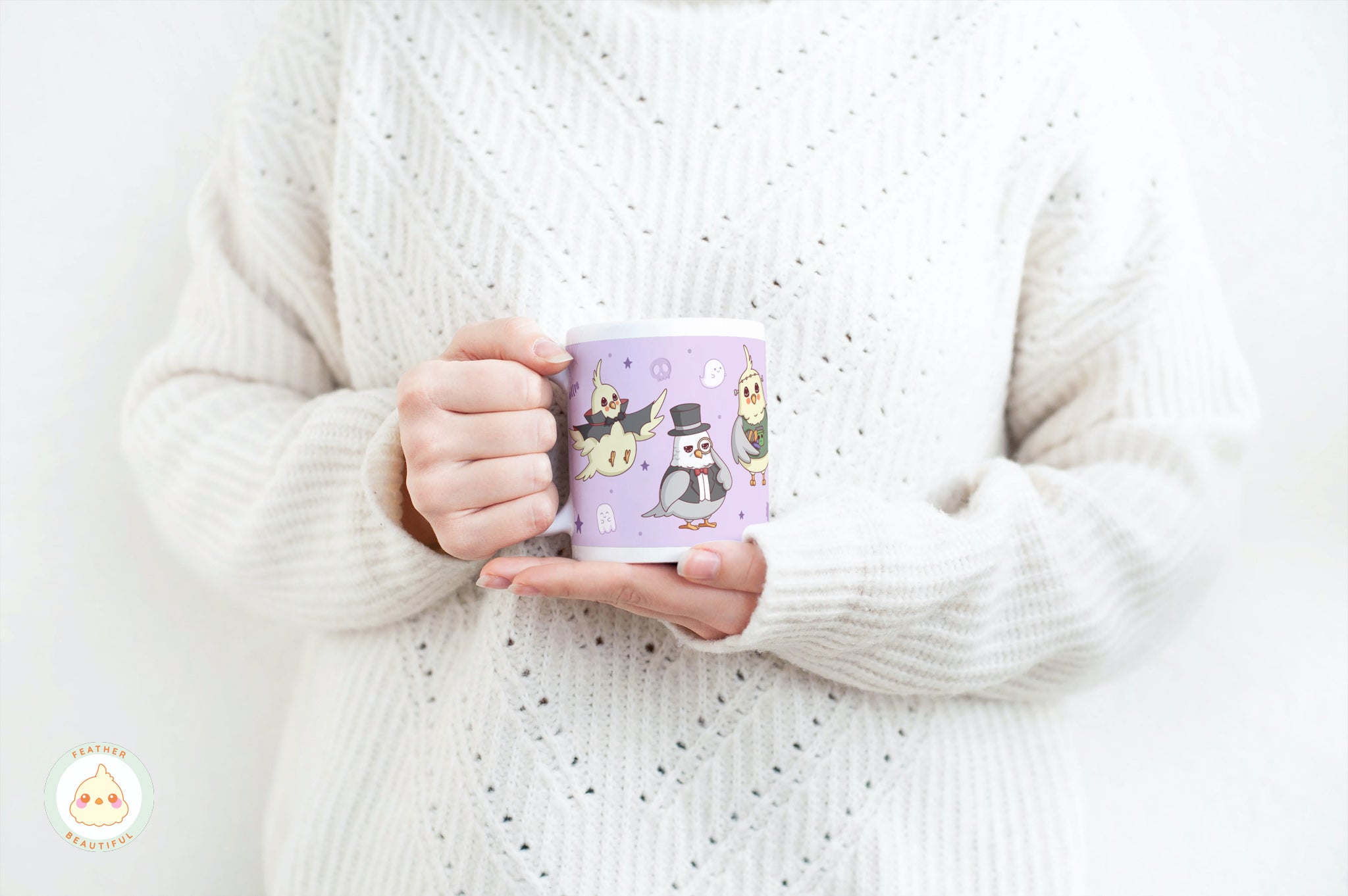 Cockatiel Budgie Halloween Ceramic Mug - Mugs