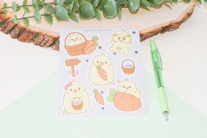 Kawaii Cockatiel Easter - Sticker Sheet