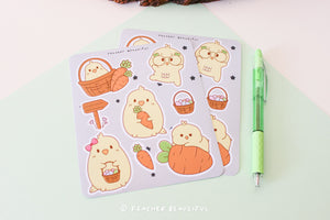 Kawaii Cockatiel Easter - Sticker Sheet