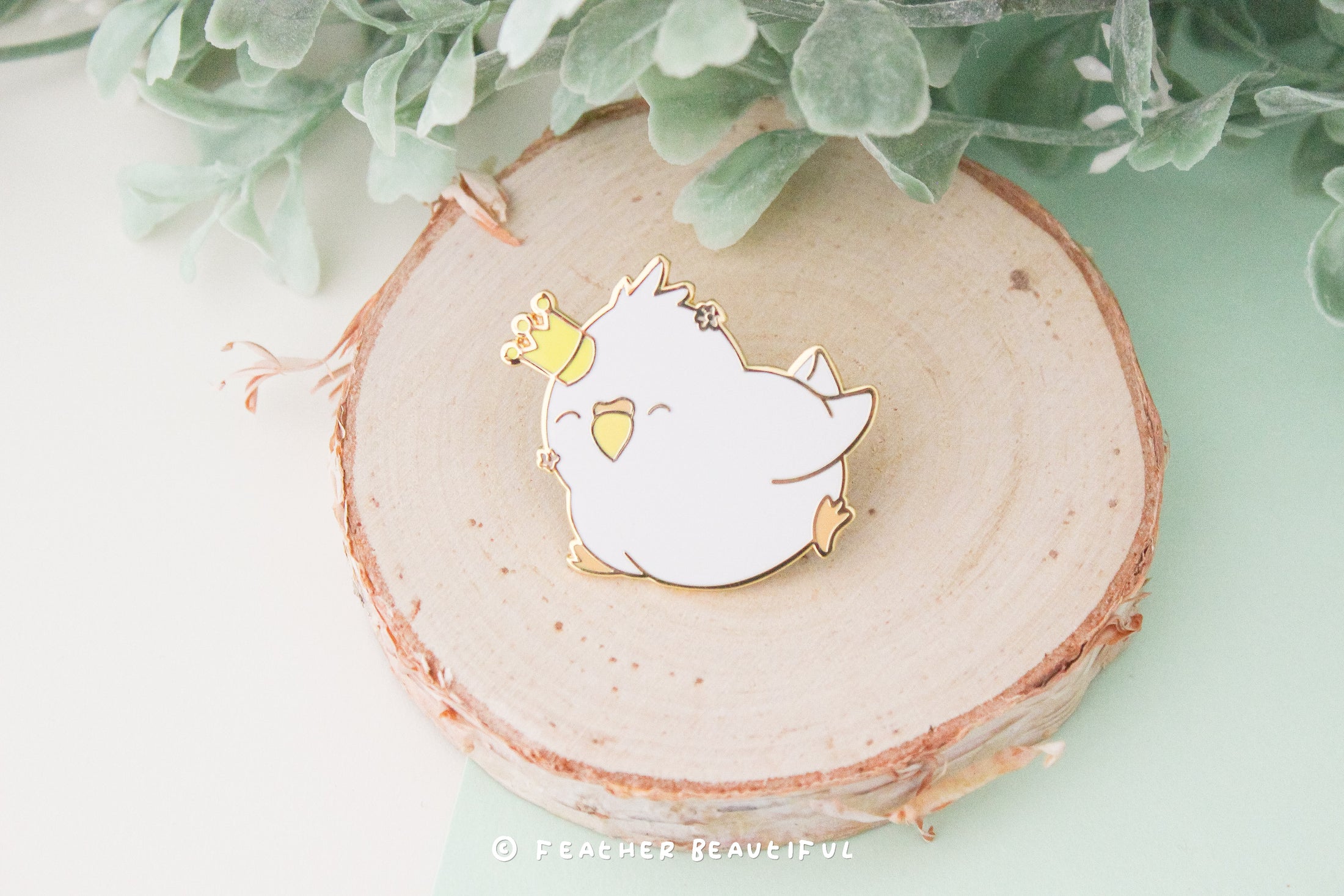 Grey Cockatiel - Enamel Pin