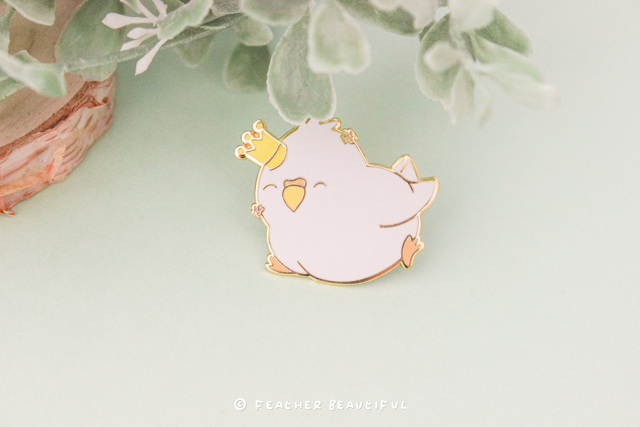 Grey Cockatiel - Enamel Pin