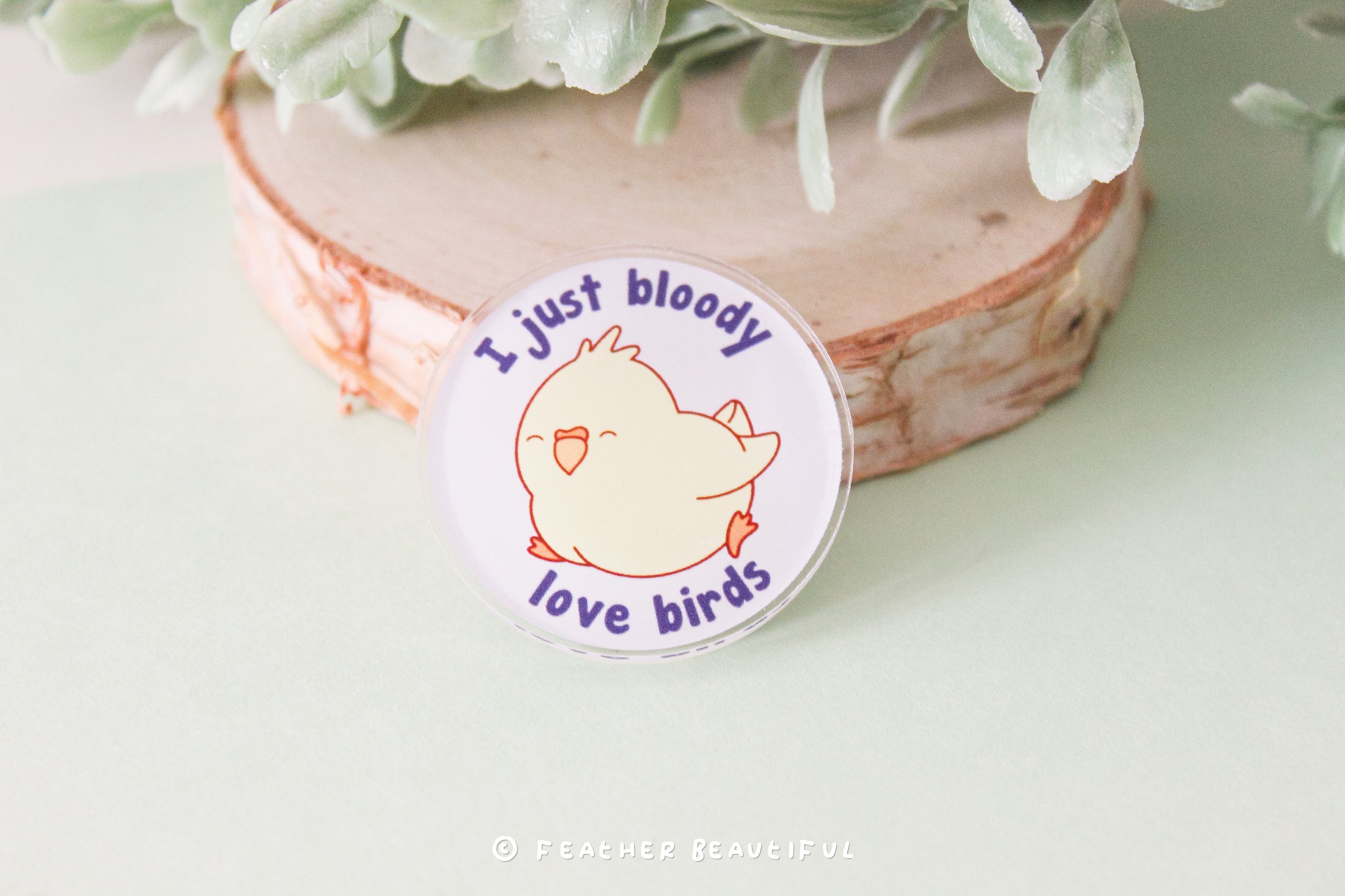 Bloody Love Bird - Acrylic Pin