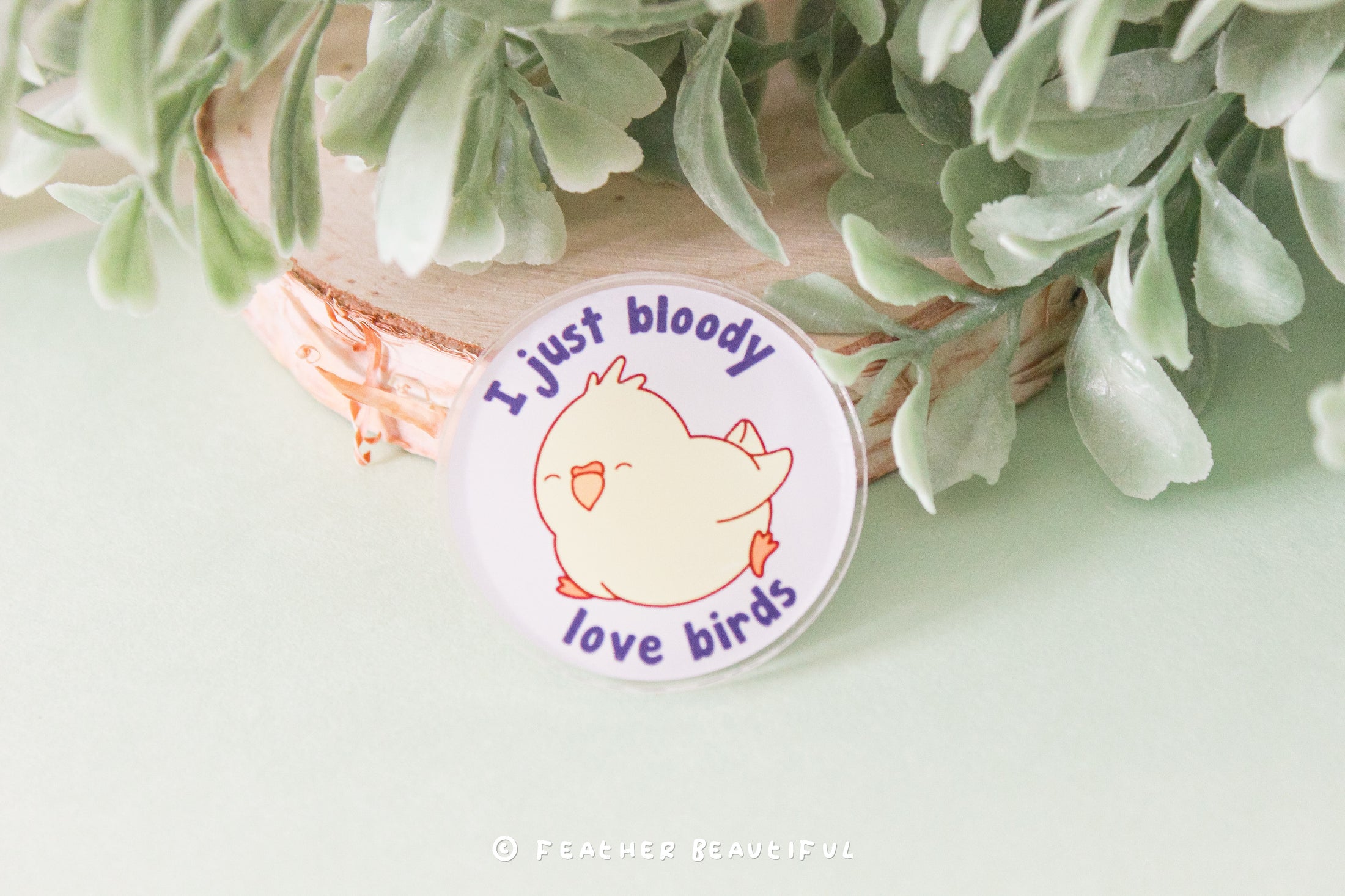 Bloody Love Bird - Acrylic Pin