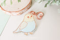 Load image into Gallery viewer, Blue Budgie - Acrylic Keychain
