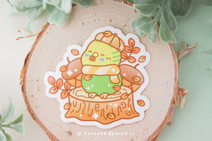 Autumn Budgie - Sticker