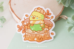 Autumn Budgie - Sticker