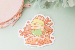 Autumn Budgie - Sticker