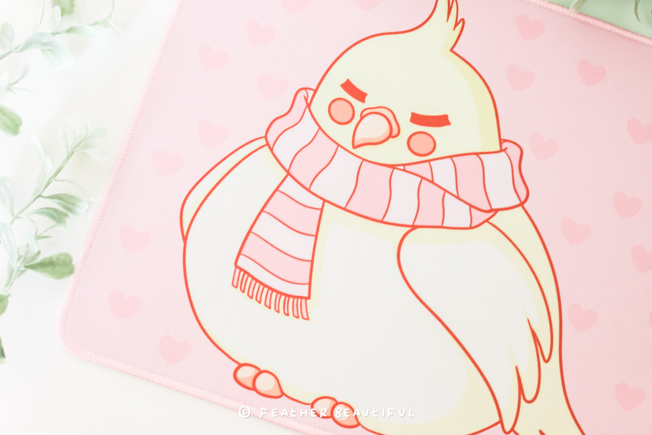 Cockatiels with a Scarf - Mouse Mat
