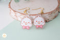 Load image into Gallery viewer, Pink Bow Budgie - Earring
