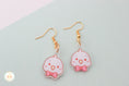 Load image into Gallery viewer, Pink Bow Budgie - Earring
