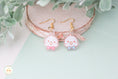Load image into Gallery viewer, Blue and Pink Bow Budgie - Earring
