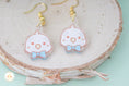 Load image into Gallery viewer, Blue Bow Budgie - Earring
