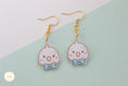 Load image into Gallery viewer, Blue Bow Budgie - Earring
