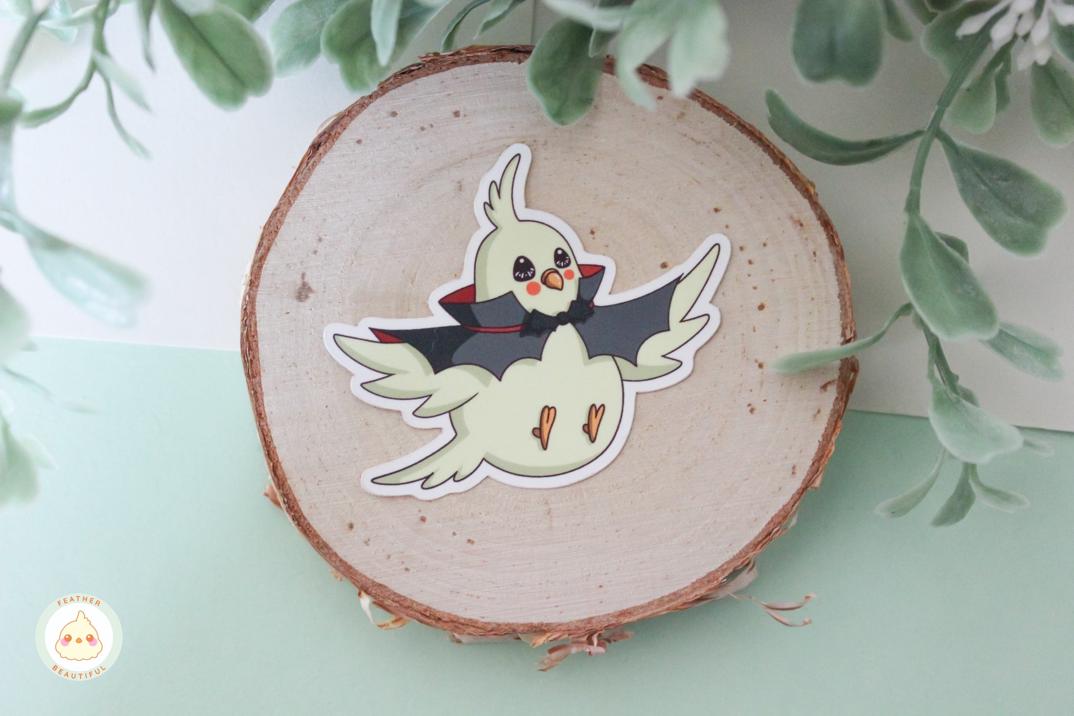 Vampire Cockatiel - Sticker
