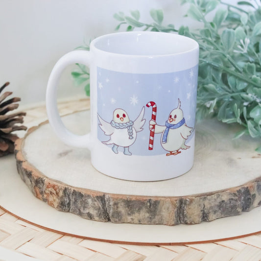 Cockatiel Budgie Winter Mug - Mug