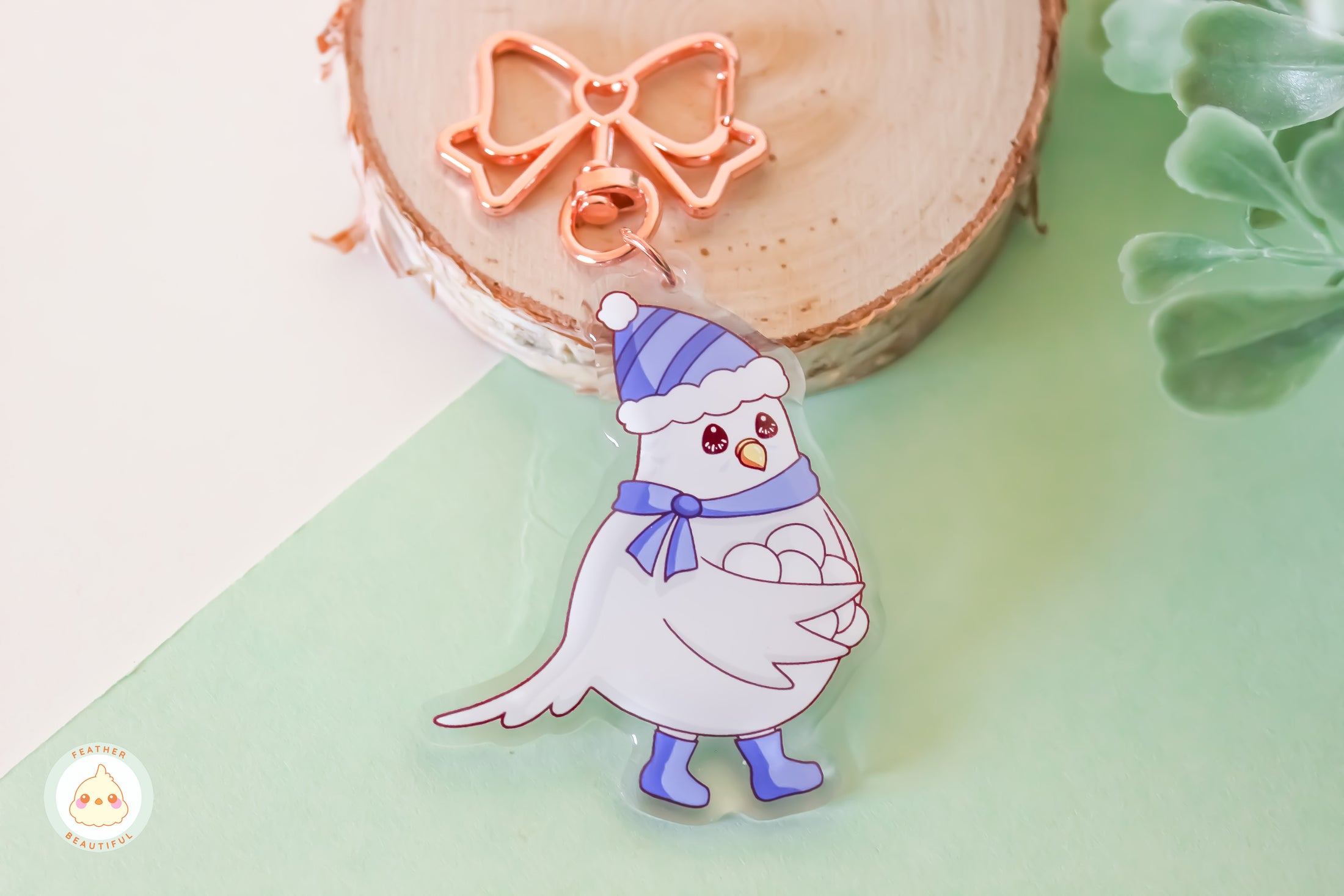 Festive Edward - Acrylic Keychain