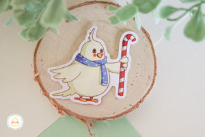Muffin with Candy Cane - Sticker