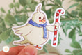 Load image into Gallery viewer, Muffin with Candy Cane - Sticker
