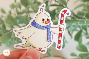 Muffin with Candy Cane - Sticker