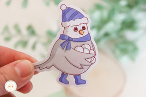 Edward with Snowballs - Sticker