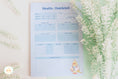 Load image into Gallery viewer, Blue Health Checklist - Notepad
