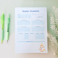Load image into Gallery viewer, Blue Health Checklist - Notepad
