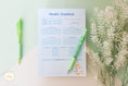 Load image into Gallery viewer, Blue Health Checklist - Notepad
