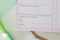 Load image into Gallery viewer, Pink Health Checklist - Notepad
